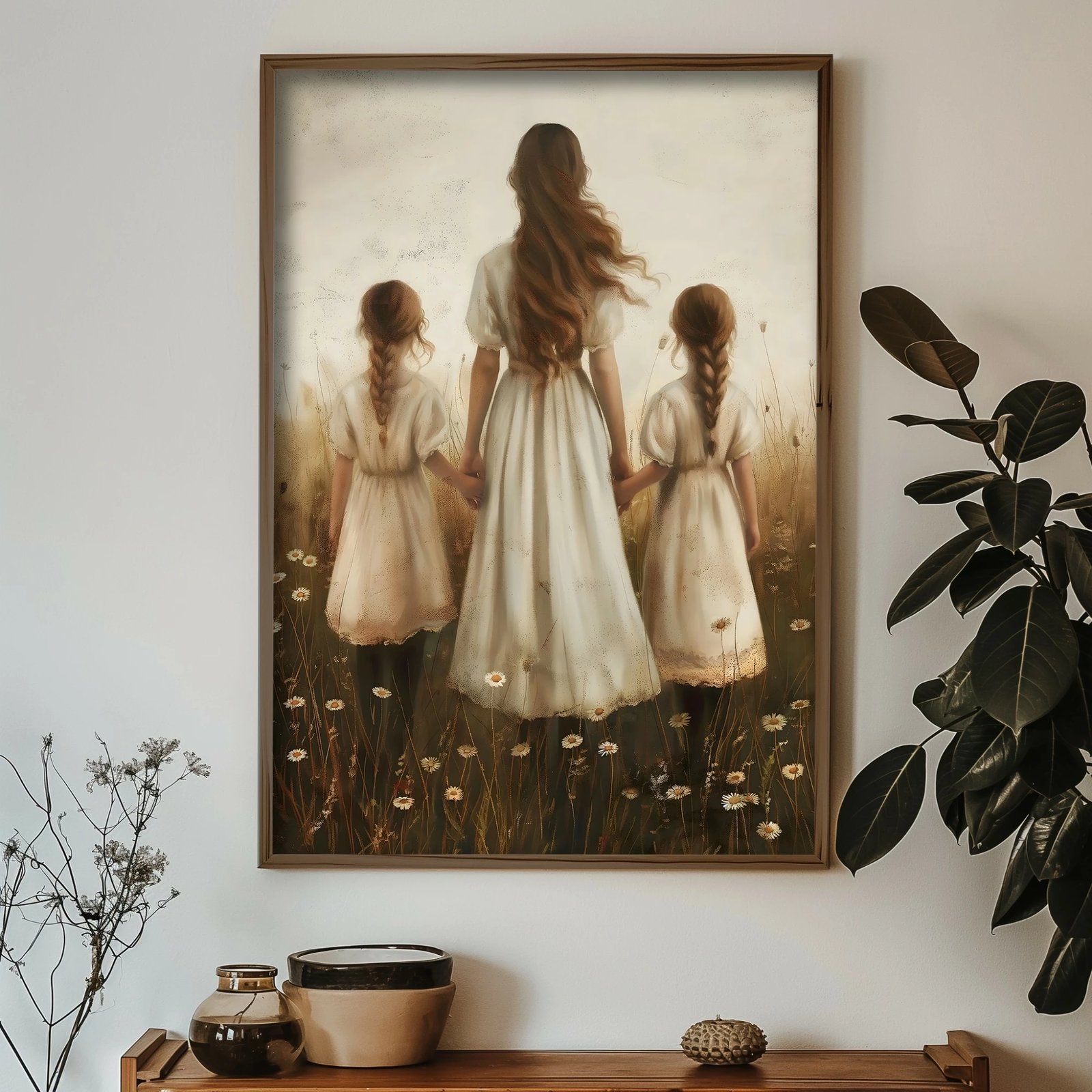 Pikturë dekorative me kornizë MDF, Wallity, GE222-L, shumëngjyrëshe