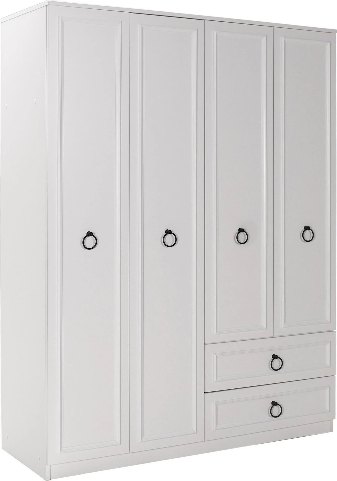 Dollap Hanah Home, Grd-1342-Bb-3, i bardhë, 140x185x52cm, 3 pjesë