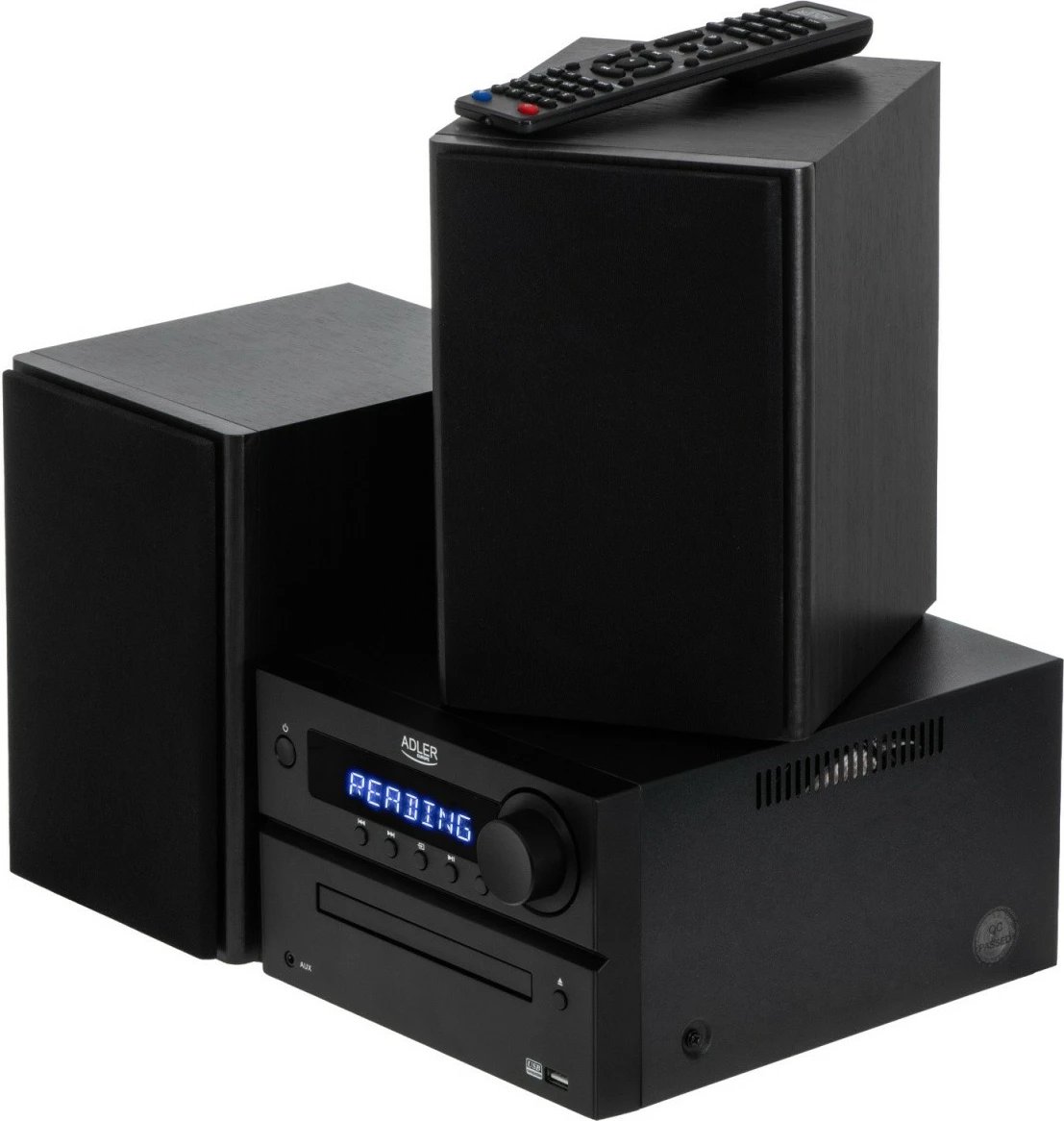 Mini sistem Hi-Fi, Adler, AD1917, CD, Bluetooth 5.3, HDMI ARC, FM, 2.0 50W, e zezë