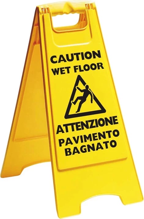 Shenje warning anglisht/italiane