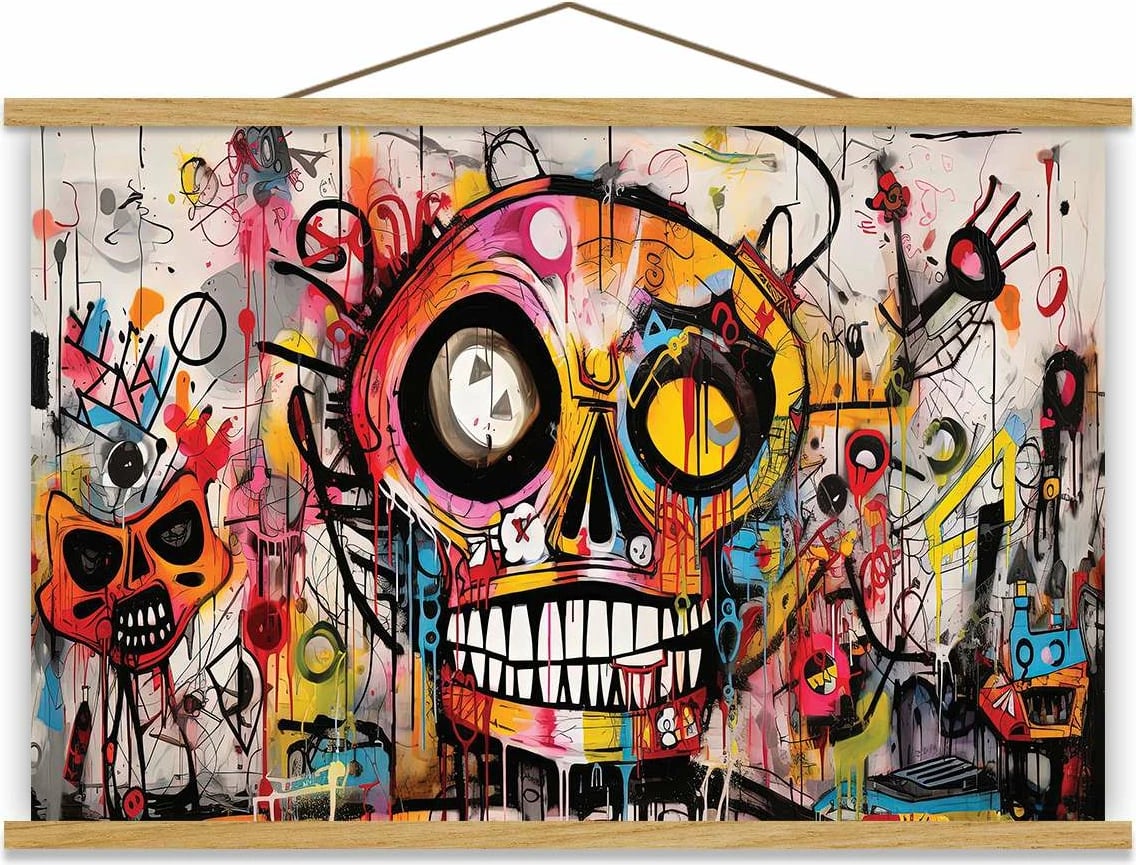 Pikturë dekorative me kornizë, shumëngjyrëshe, MRG65, 50x70cm