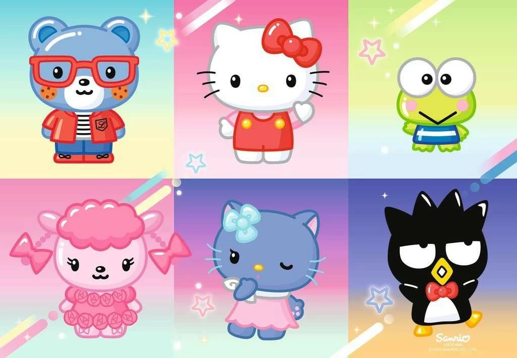 Puzzle për fëmijë Ravensburger Hello Kitty 2x24 pjesë, shumëngjyrësh