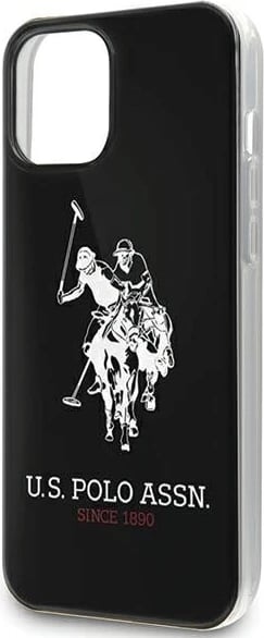 Mbështjellës U.S. Polo Assn. Shiny Big Logo për iPhone 12 / 12 Pro 6.1", i zi Mbështjellës U.S. Polo Assn. Shiny Big Logo për iPhone 12 / 12 Pro 6.1", i zi
