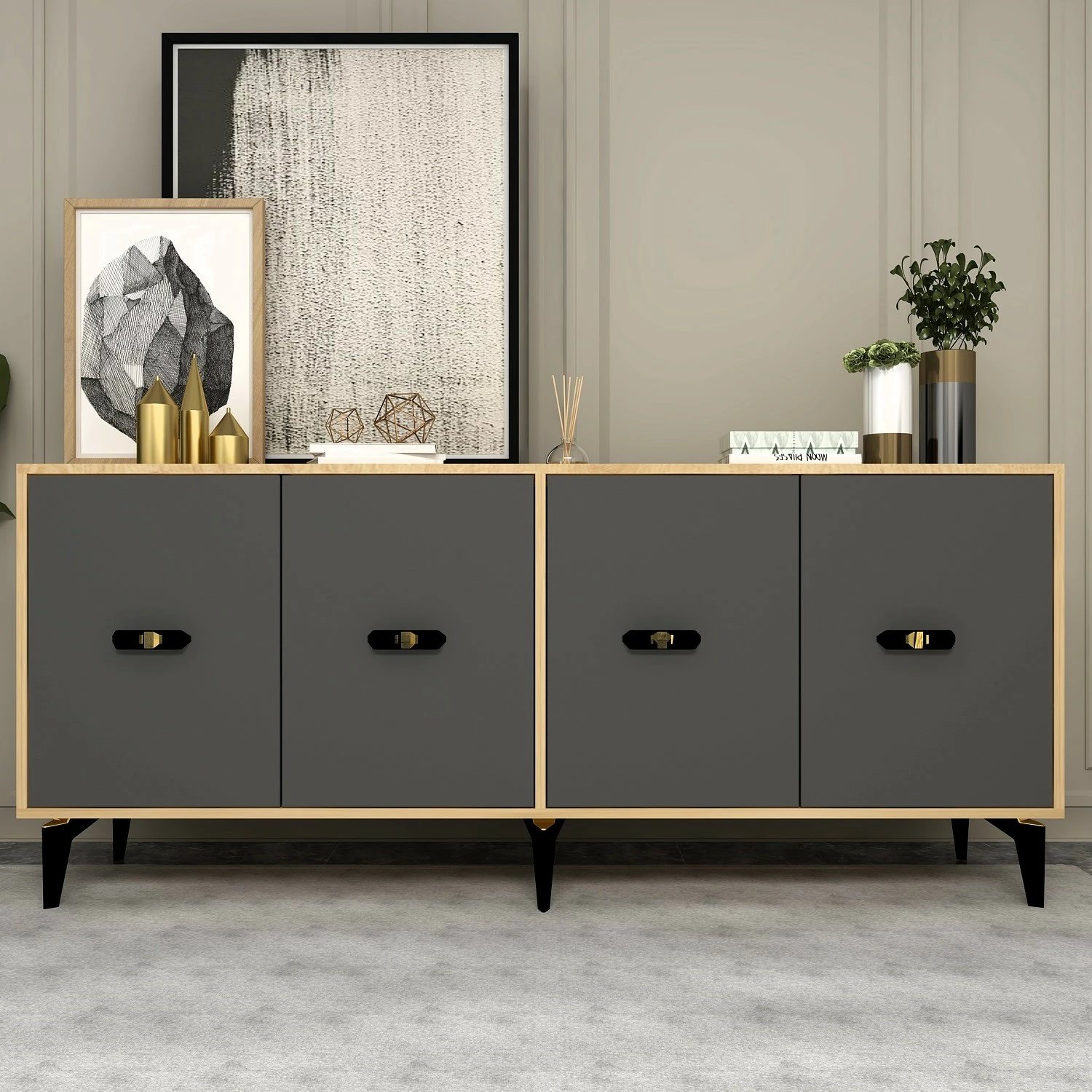 Konsol Skye Decor, lisi Sapphire, antracit