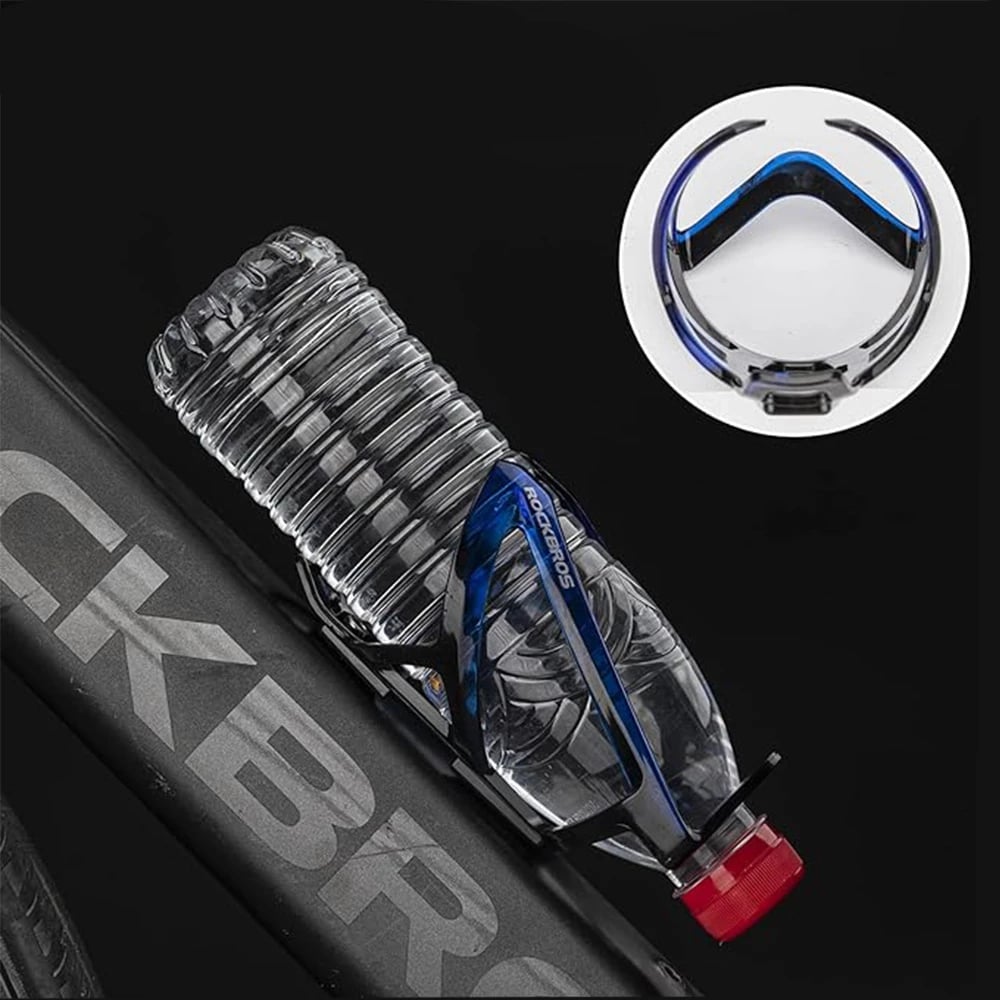 Mbajtës shishe për biçikletë Rockbros FK338, PC, zi/blu