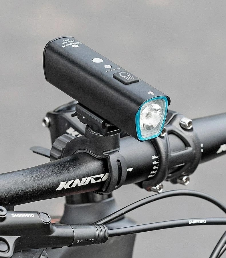 Dritë përpara biçiklete Rockbros V9M-1000, LED, 4400 mAh, IPX6, e zezë