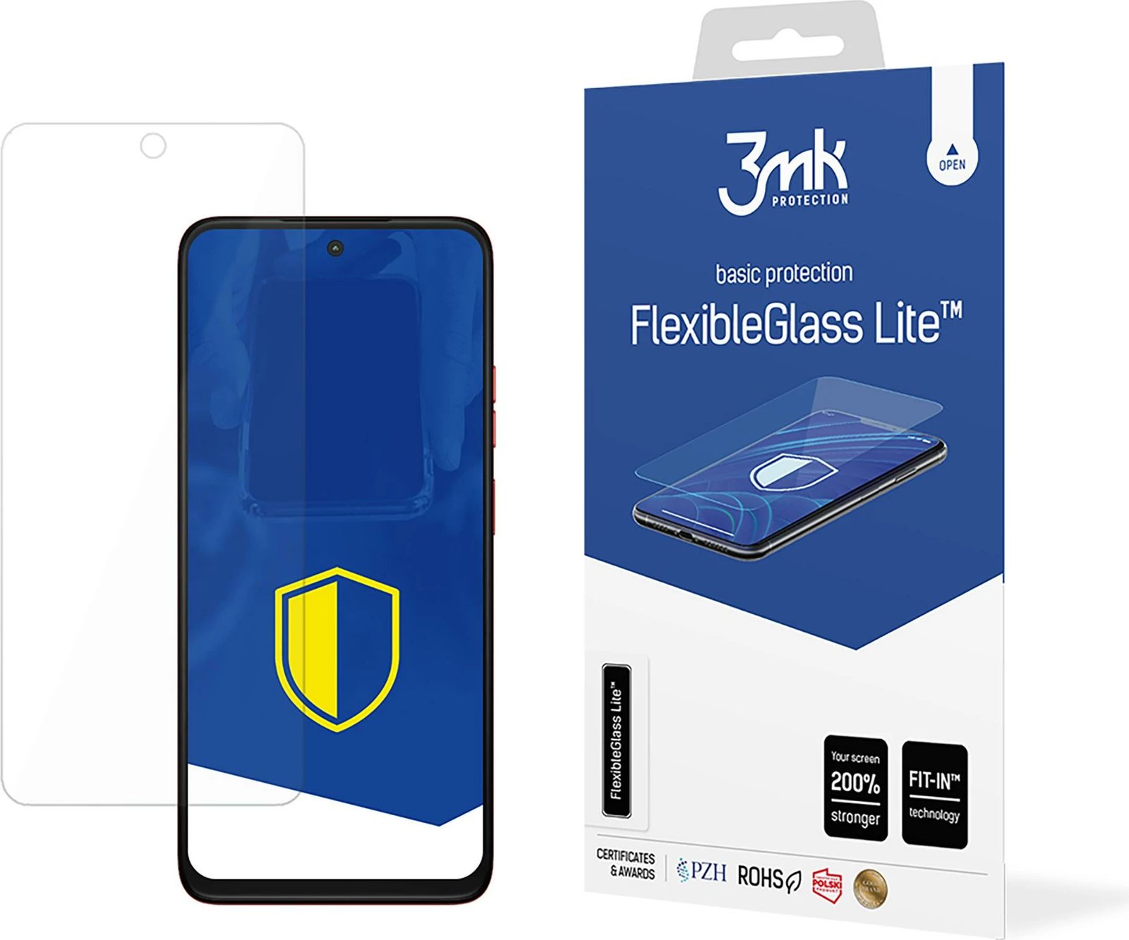 Xham hibrid mbrojtës 3mk FlexibleGlass Lite për Motorola Moto G35 5G, ultra i hollë, transparent