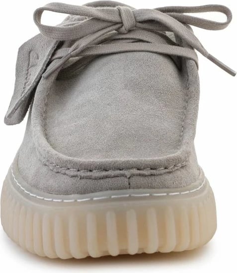 Këpucë Clarks për meshkuj, gri e çelët