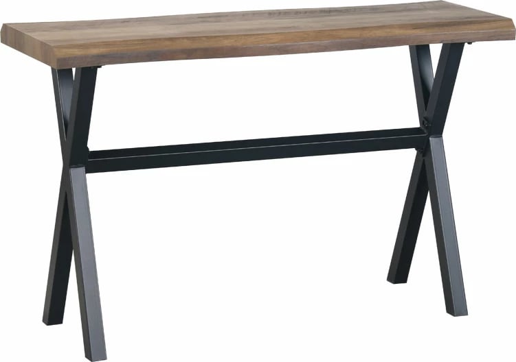 Konsolë Brick, ngjyrë arre e zezë, 120x40x75cm