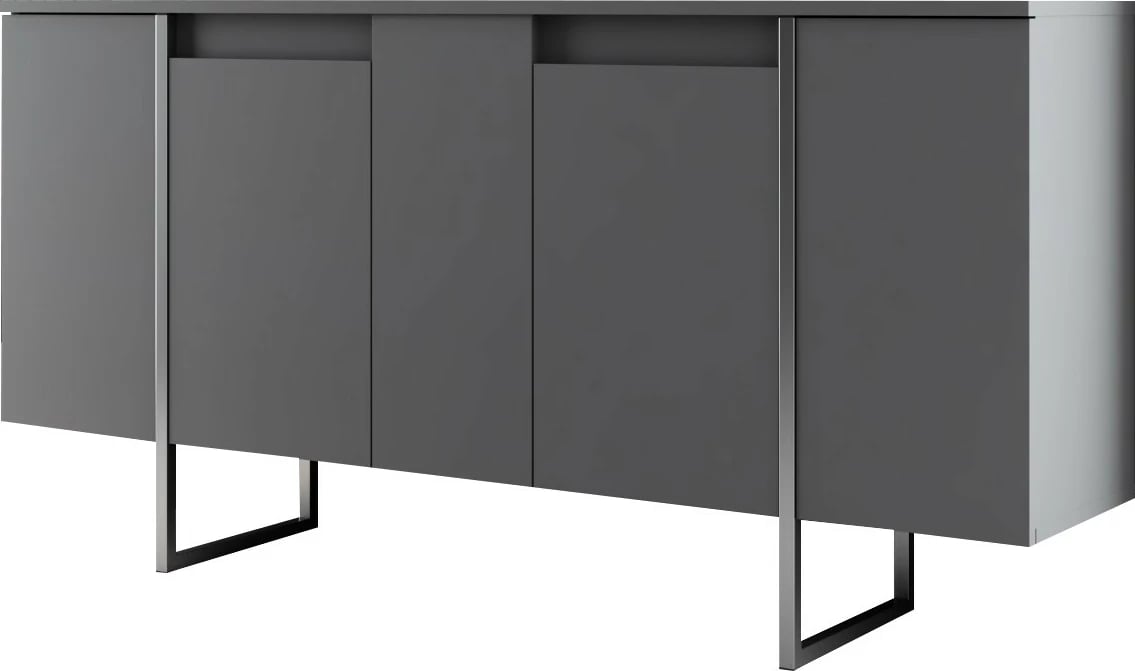 Konsol Skye Decor, Luxe, antracit, argjend