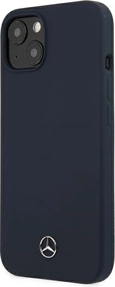Mbështjellës Mercedes Silicone Line për iPhone 13 mini, 5.4", granat/navy