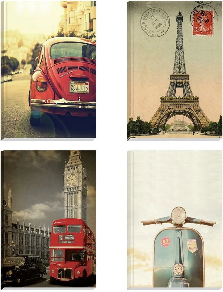 Bllok vintage i lidhur NEXT 17x25cm 4 tema 256 faqe