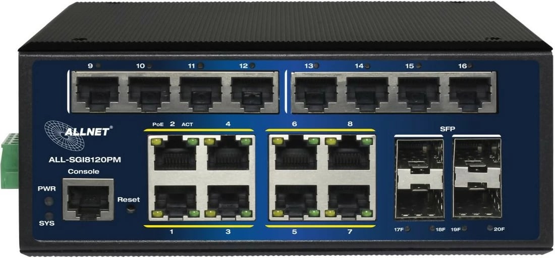 Switch industrial ALLNET ALL-SGI8120PM 20+4P PoE