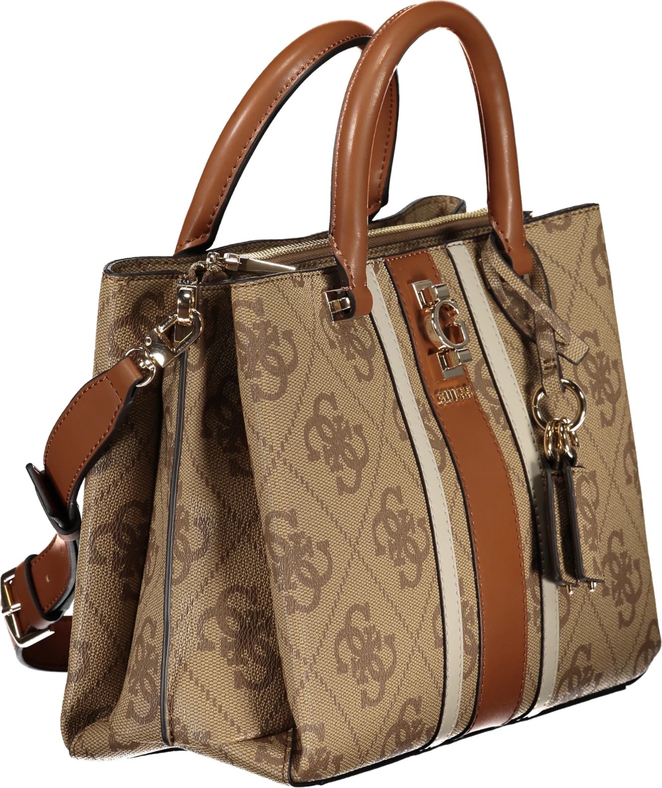 Çantë për femra GUESS JEANS ERENIA, bezhë