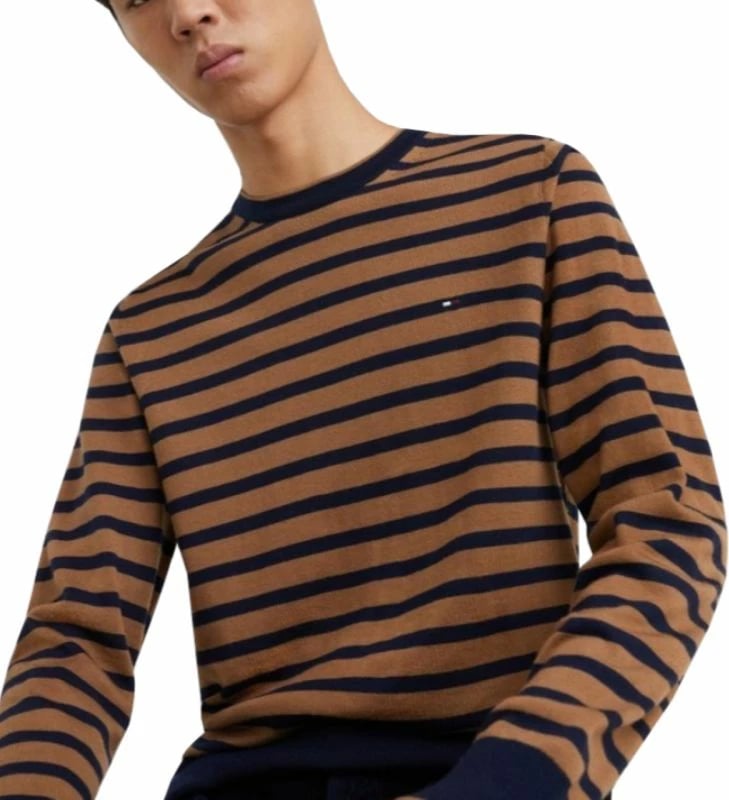 Xhemper për meshkuj Tommy Hilfiger, ngjyrë kafe dhe e zezë
