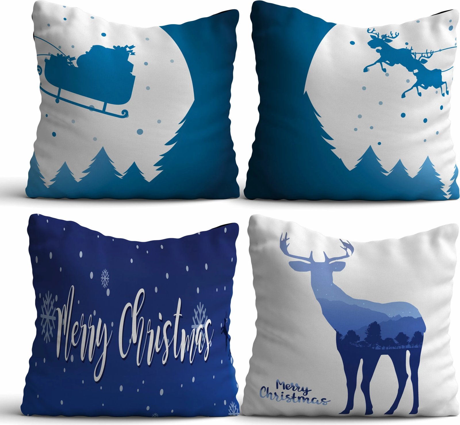 Set jastëkësh dekorativ (4 copë), Aberto Design, NYXMAS03