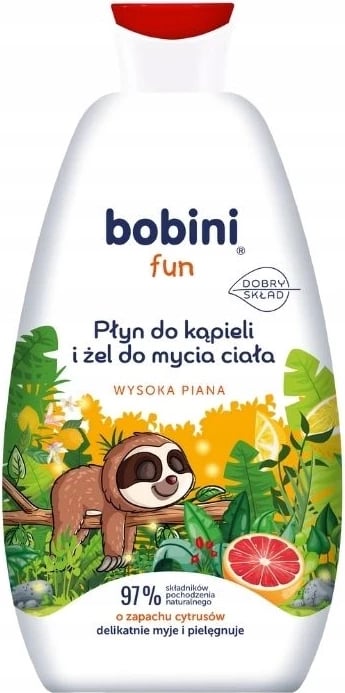 Xhel për dush dhe banjë për fëmijë Bobini Fun Citrus Scented 500ml