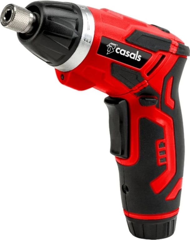 Kaçavidë elektrike pa kabllo Casals C01310000, 1300 mAh, e zezë me të kuqe, me aksesorë
