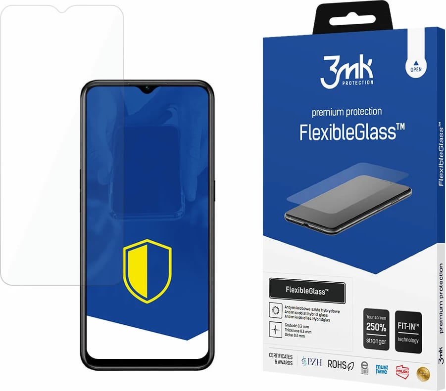 Mbrojtës ekrani 3mk FlexibleGlass për Oppo A31 2020, hibrid, antibakterial