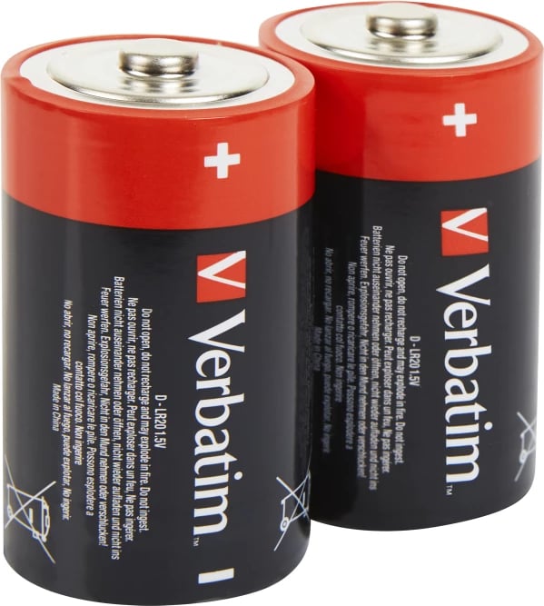 Bateri D Alkaline Verbatim 1.5V, 49923