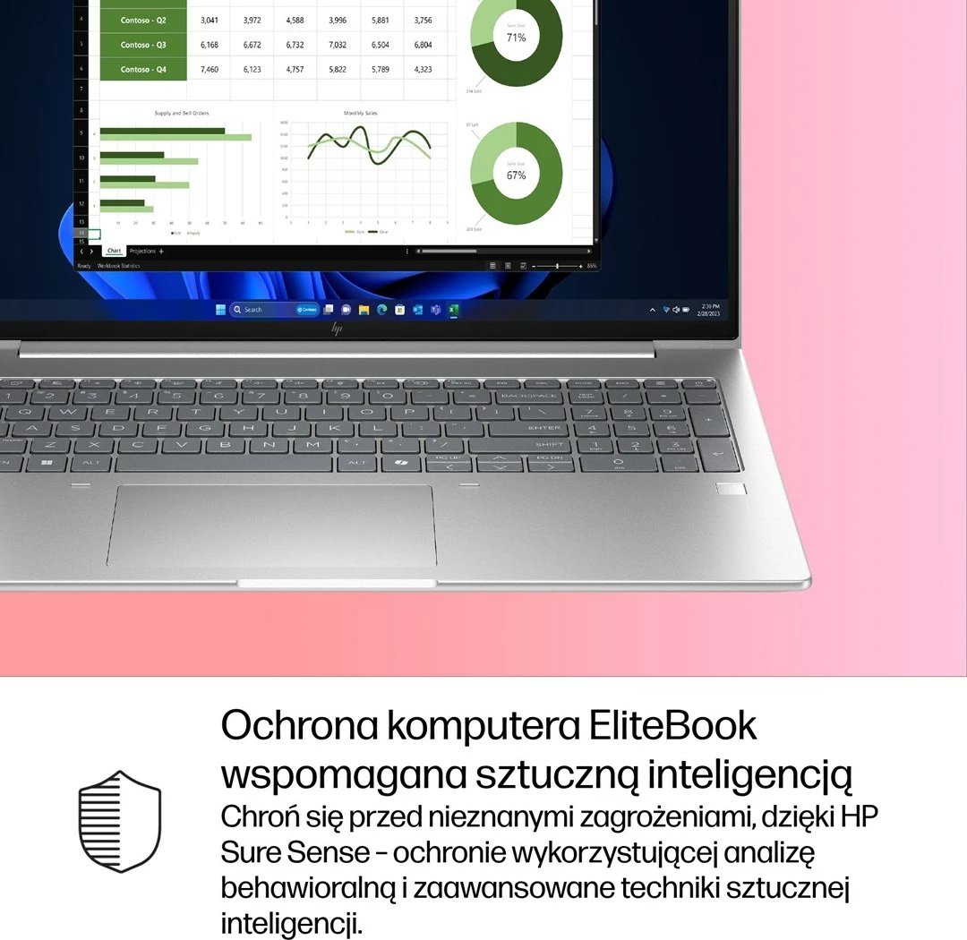 Laptop HP EliteBook 6 G1i Ultra 7 265U, 16" WUXGA, 24GB RAM, 512GB SSD, Pike silver