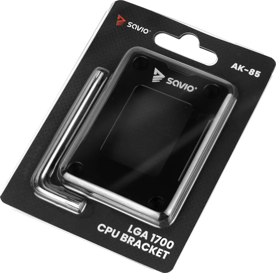 Kornizë montimi për procesor, Savio, AK-85 (SAVAK-85), për LGA 1700 Intel 12/13/14 gen, aliazh alumini, 53.5×70.3×6 mm, e zezë