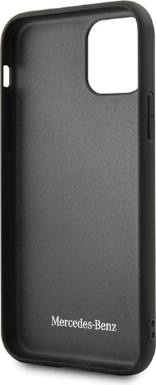 Mbështjellës Mercedes Urban Line për iPhone 11 Pro, Lëkurë, Zi