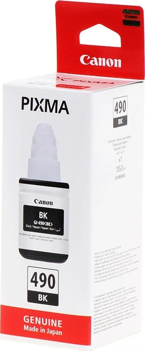 Shishe bojë printeri, Canon, GI-490BK / 0663C001, e zezë