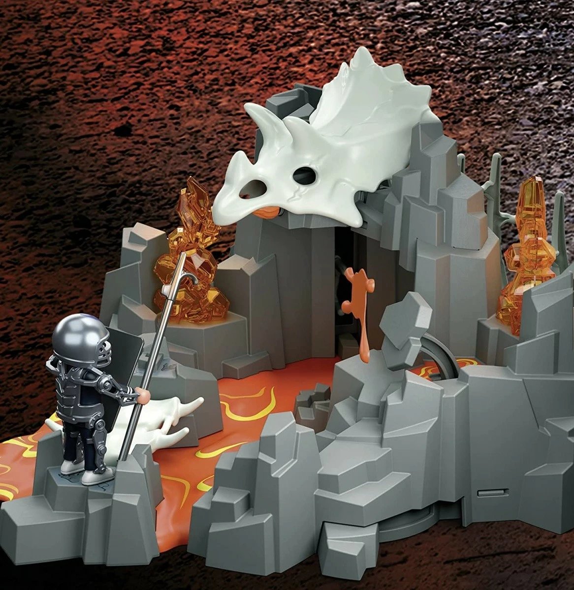 Set lodrash Playmobil DINO Rise 70926 Lava Source Guardians, 43 pjesë