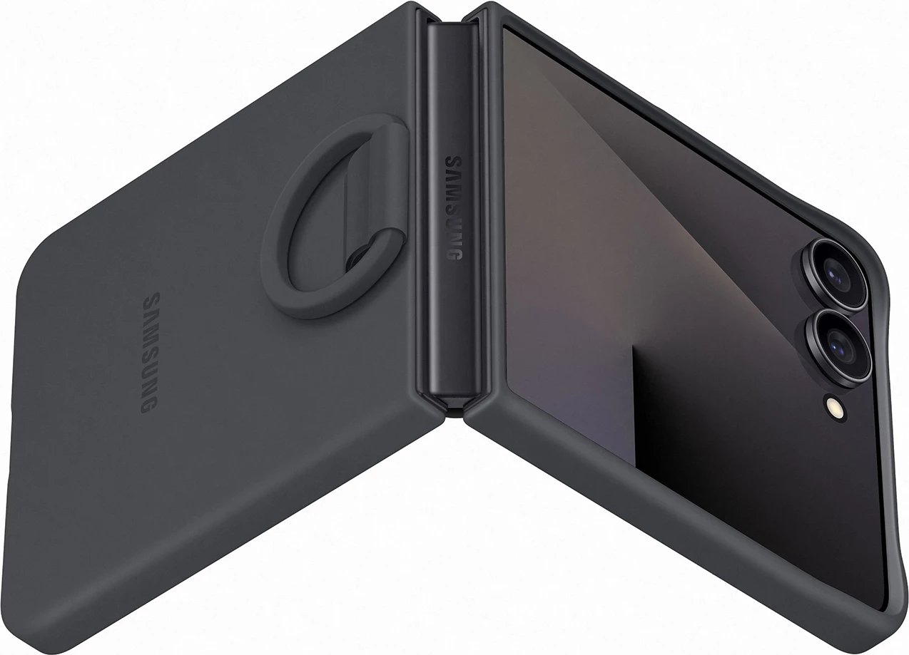 Mbështjellës Samsung Ring Case për Galaxy Z Flip7, i zi