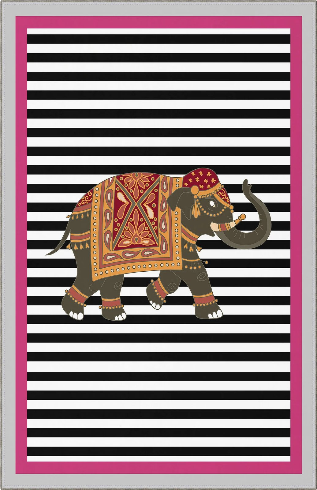 Qilim për korridor, shumëngjyrësh, WOOKECE032, 100x200cm