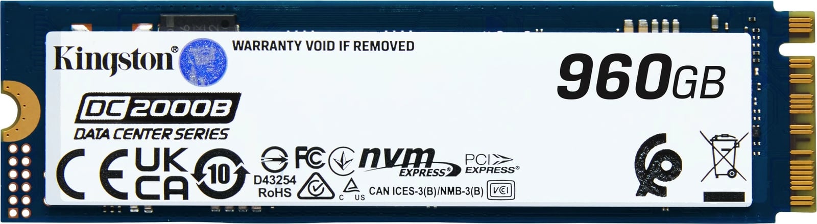 SSD Kingston DC2000B 960 GB PCIe 4.0 M.2, i zi