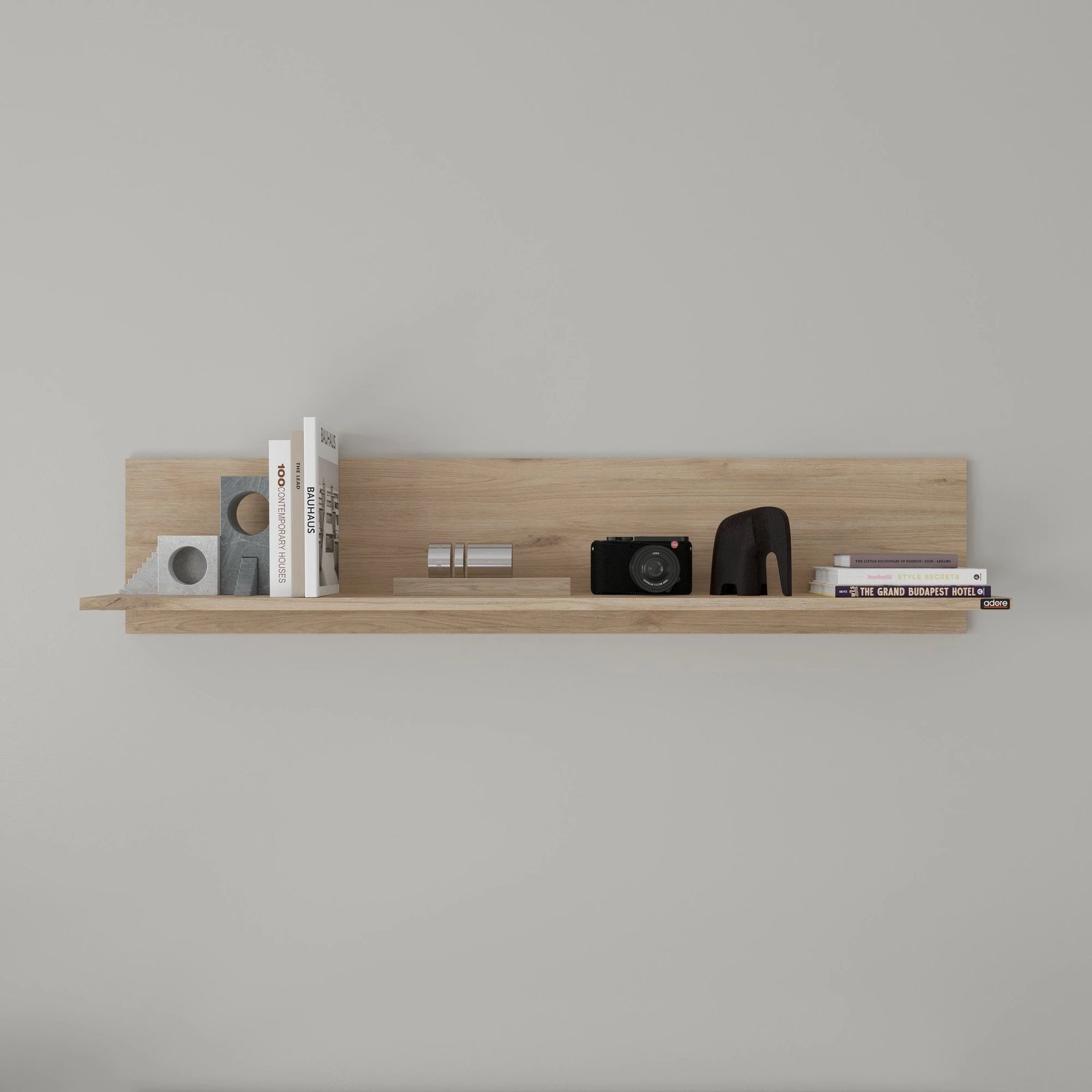 Raf muri, ngjyrë lisi, Hanah Home, Raf-11-Ff-1