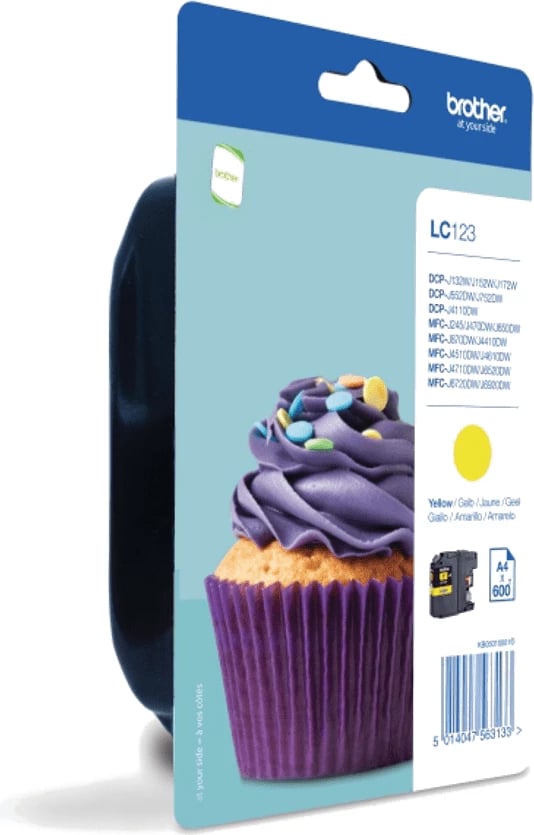 Kasetë boje, Brother, LC123CBP, standard, cyan