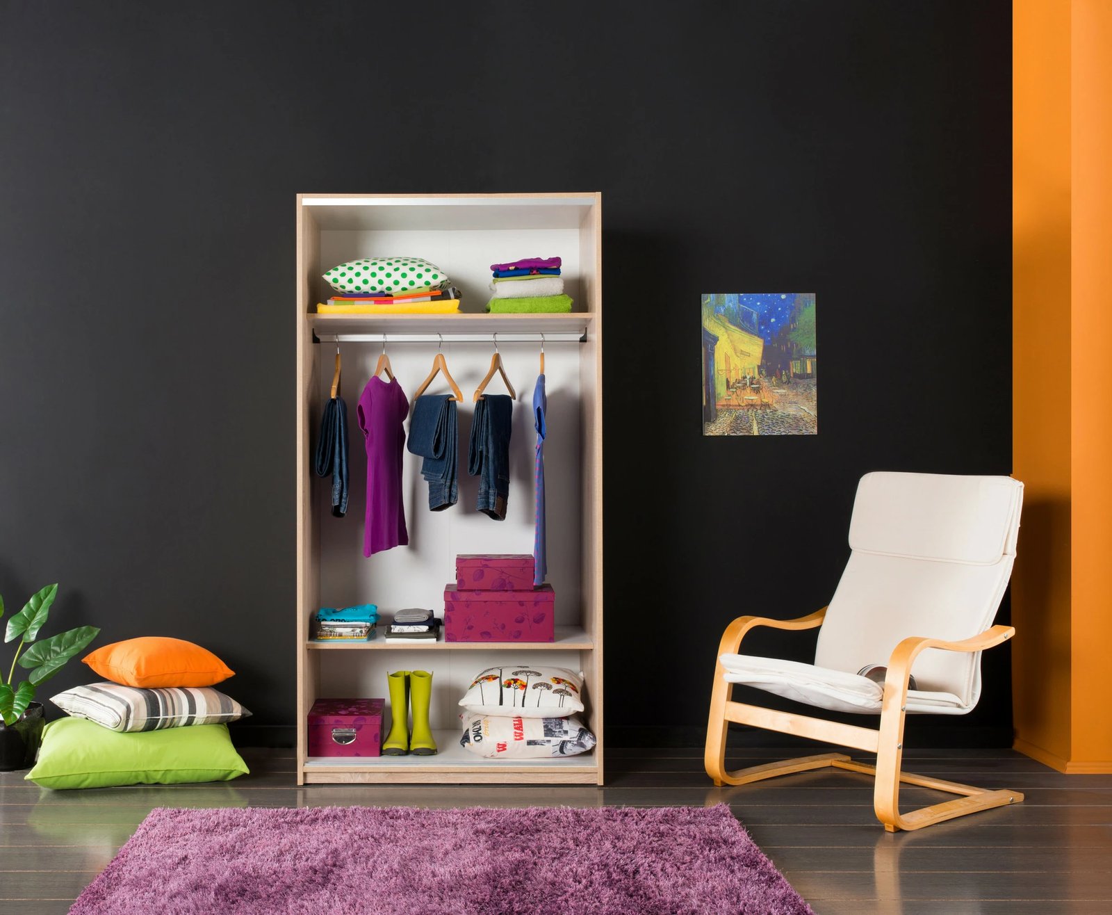 Dollap me dyer rrëshqitëse, ngjyrë Sonomo, Hanah Home, SWD-402-SS-2, 94x52x182 cm