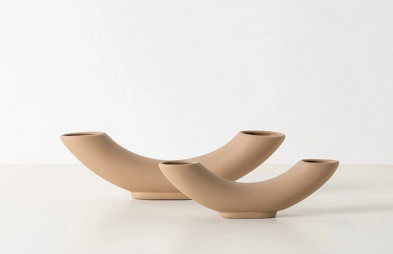 Set vazo dekorative Evila Originals, ngjyrë kafe e çelët, CY0196