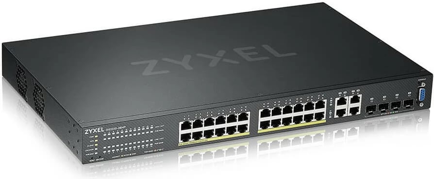 Switch Zyxel GS2220-28HP, Managed, L2, Gigabit Ethernet, PoE, Rack mounting