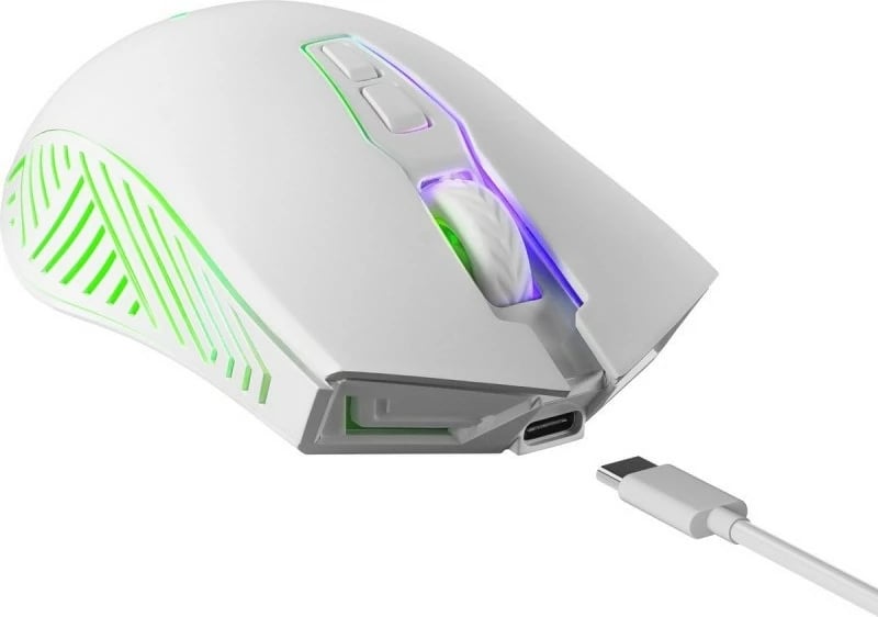 Maus wireless Defender PANDORA RF, 3200 DPI, 7 butona, i bardhë