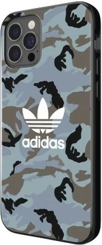 Mbështjellës Adidas OR SnapCase Camo për iPhone 12/12 Pro, blu/zi