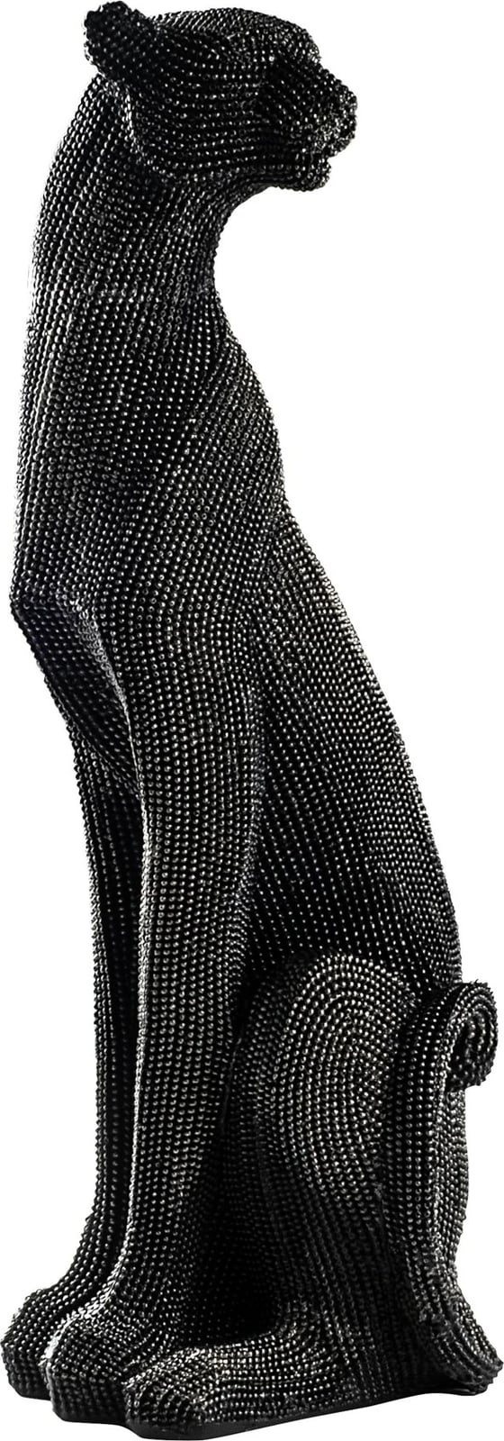 Objekt dekorativ Aberto Design, leopard, i zi