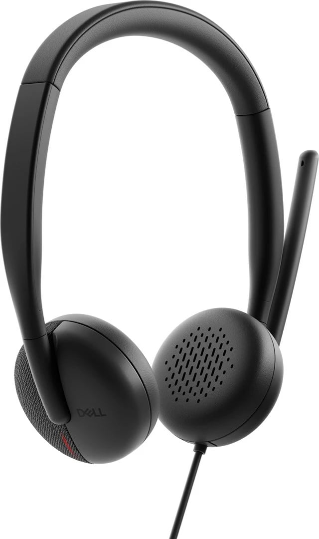 Kufje Dell HE324, me kabllo, USB Type-C, të zeza