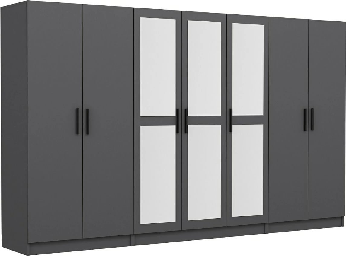 Dollap i madh, ngjyrë antracit, Skye Decor, 315x210x52 cm