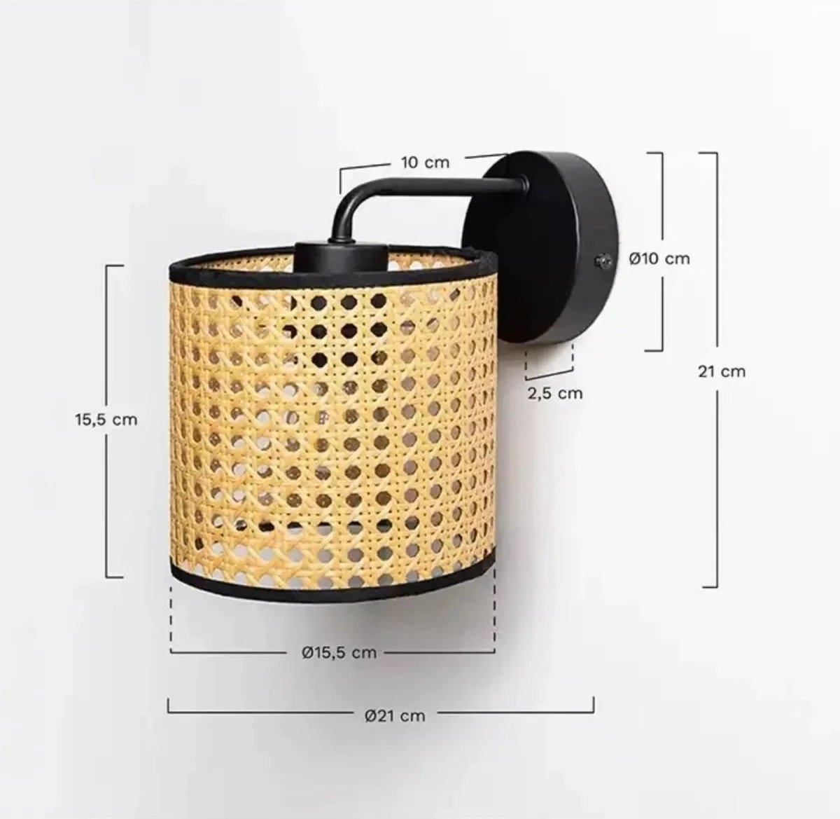 Llambë muri Opviq, 8880-1, bezhë dhe e zezë