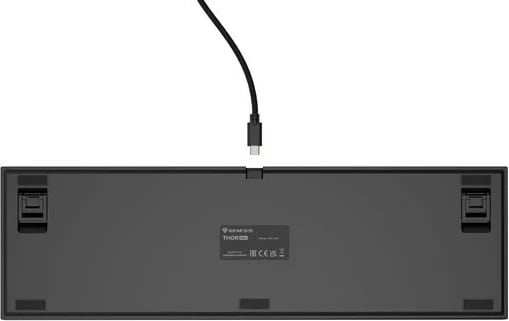 Tastierë mekanike Genesis Thor 404, Outemu Peach Silent, RGB, full-size, e zezë