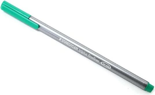 Fineliner STAEDTLER 334-5, 0.3mm, gjelbër, gri