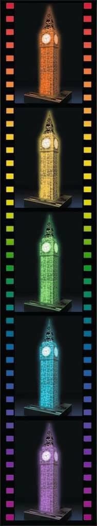 Puzzle 3D Ravensburger Big Ben 216 pjesë me ndriçim LED, 44 cm