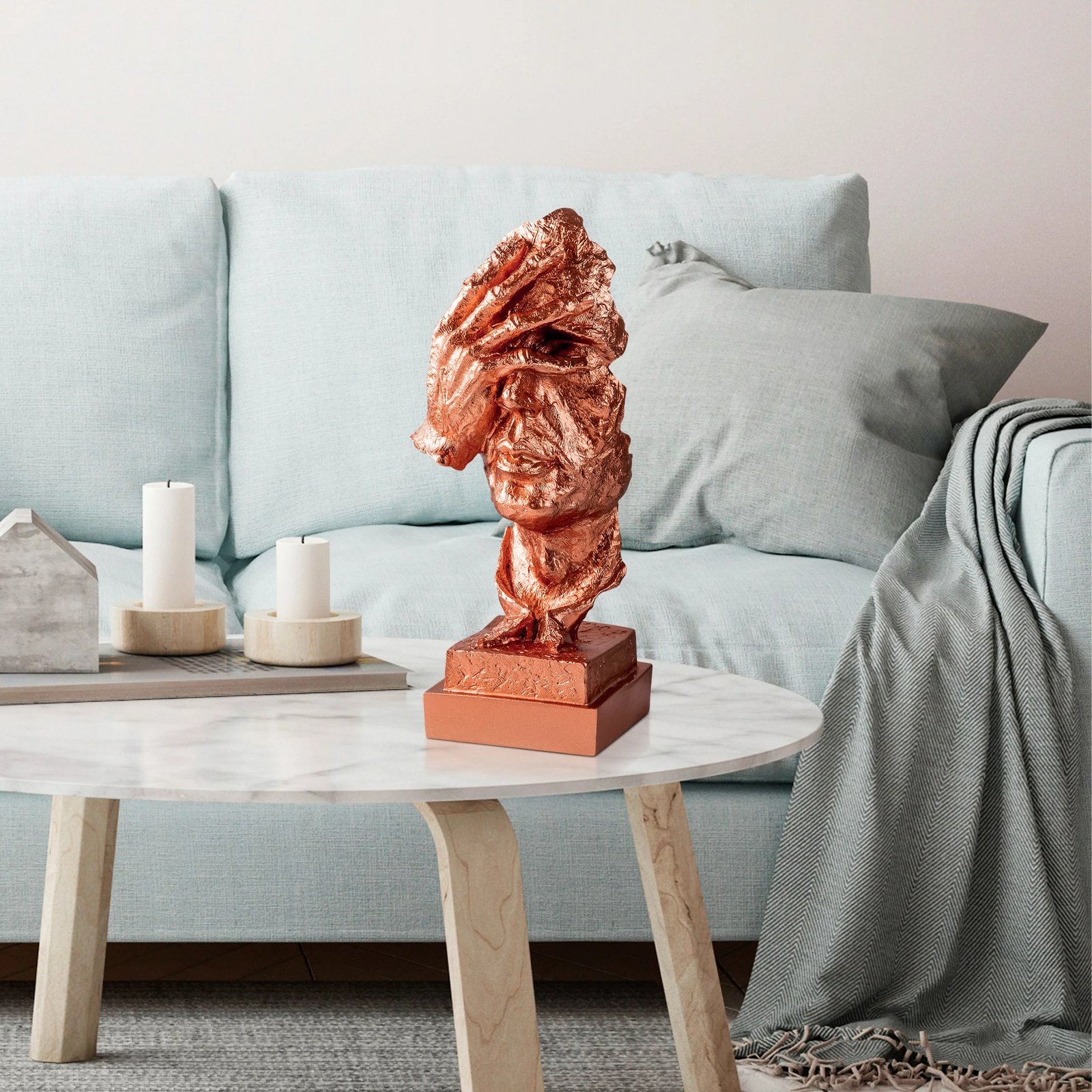 Objekt dekorativ Evila Originals, bakër, Yak-032-A