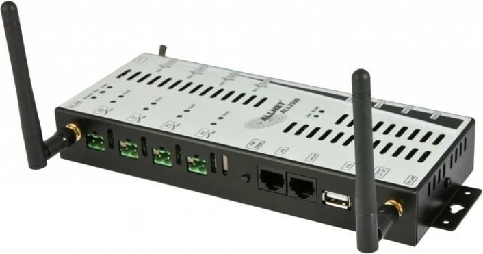 Pajisje automatizimi shtëpiak ALLNET ALL3500, 2.4 GHz, Wired & Wireless, Fast Ethernet, 802.11b, 802.11g, Wi-Fi 4 (802.11n), E zezë, Gri