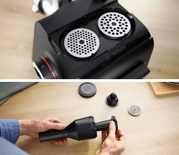 Mulli elektrik për mish Bosch MFWS660B, 500 W, i zi/argjend