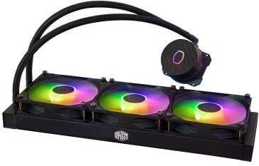 Ftohës CPU me lëng, Cooler Master MasterLiquid 360L Core ARGB MLW-D36M-A18PZ-R1, 360mm 3x120mm, 27 dB, 800 rpm, e zezë